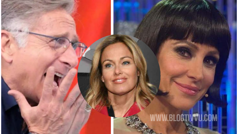 Frecciatine (a distanza) in casa Bonolis-Bruganelli: Paolo risponde alla moglie e Sonia cita Adriana Volpe preview