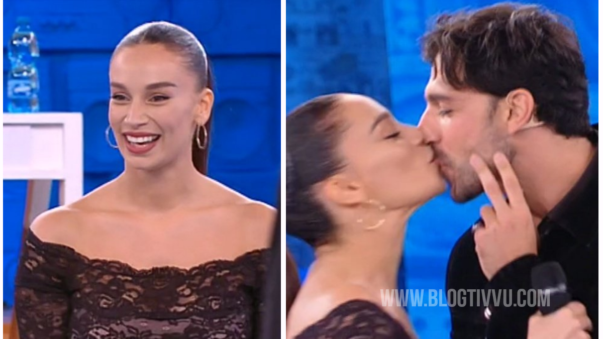 Il bacio tra Raimondo Todaro e Francesca Tocca
