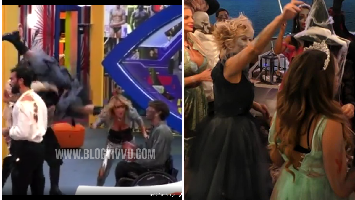 Carmen Russo “sferra” un calcio nella testa a Jo Squillo