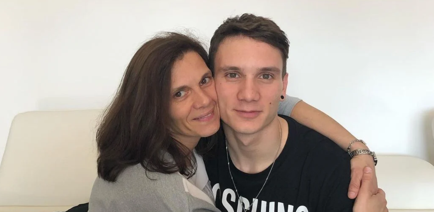 Manuel Bortuzzo con la mamma Rossella Corona
