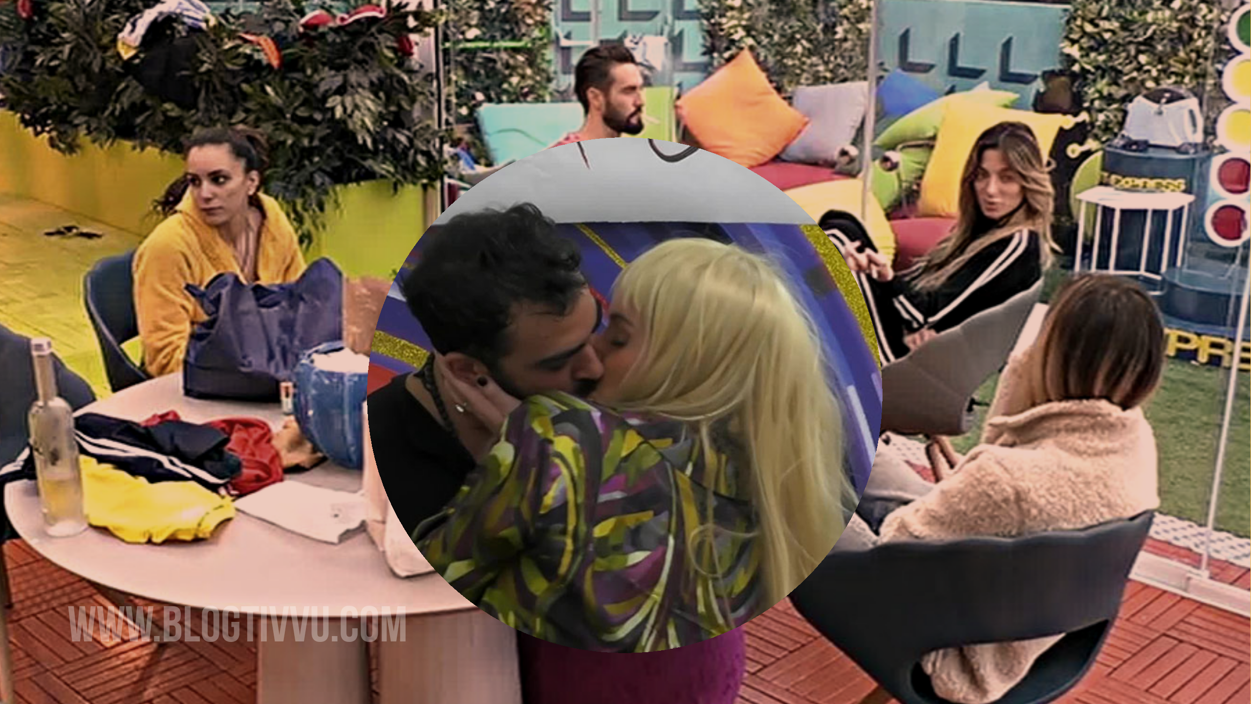 bacio tra Sophie e Gianmaria