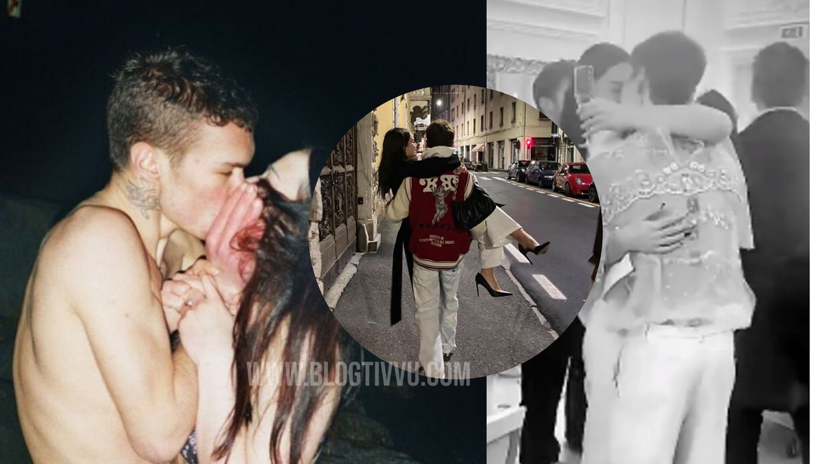 Bacio tra Blanco e Giulia dopo la vittoria di Sanremo: ecco chi è la sua fidanzata, i video del party article-post