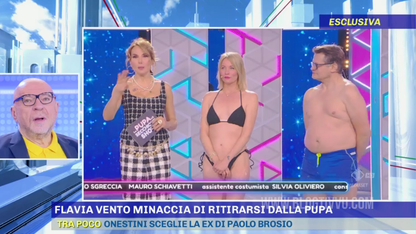 Flavia Vento abbandona La Pupa e il Secchione Show: Barbara d’Urso interviene in diretta preview