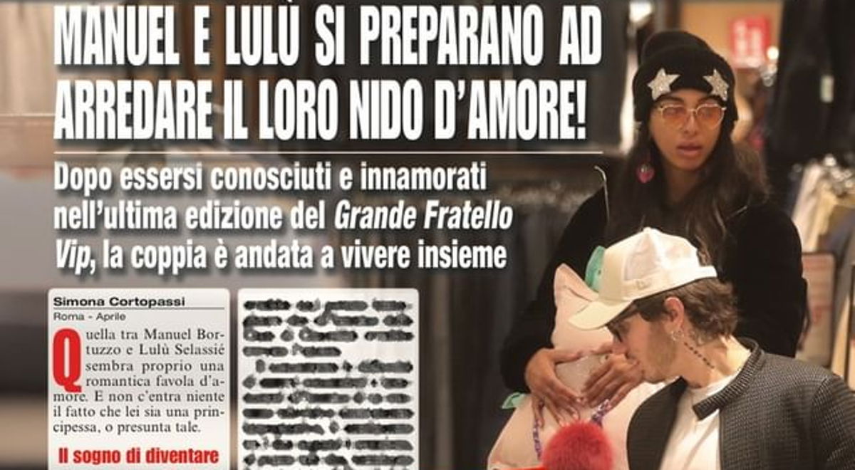 Lulù e Manuel si preparano ad arredare il loro nido d’amore: la romantica favola article-post