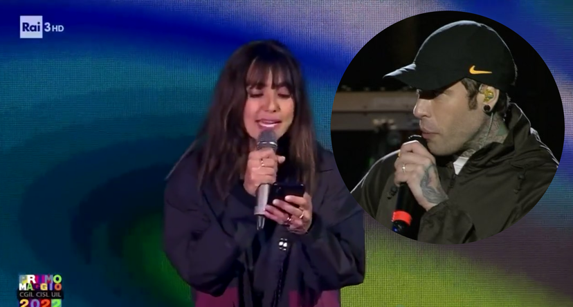 Concerto Primo Maggio, Ambra risponde alla frecciatina di Fedez (lui replica) – VIDEO preview