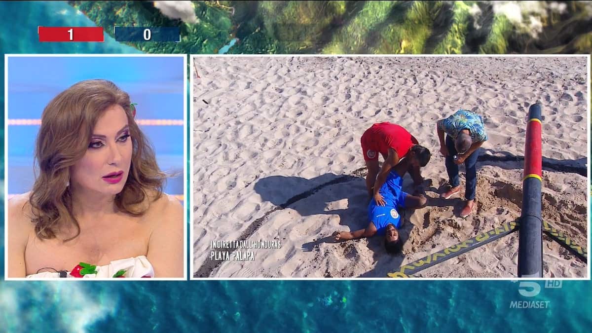 Roger si fa male all’Isola dei Famosi