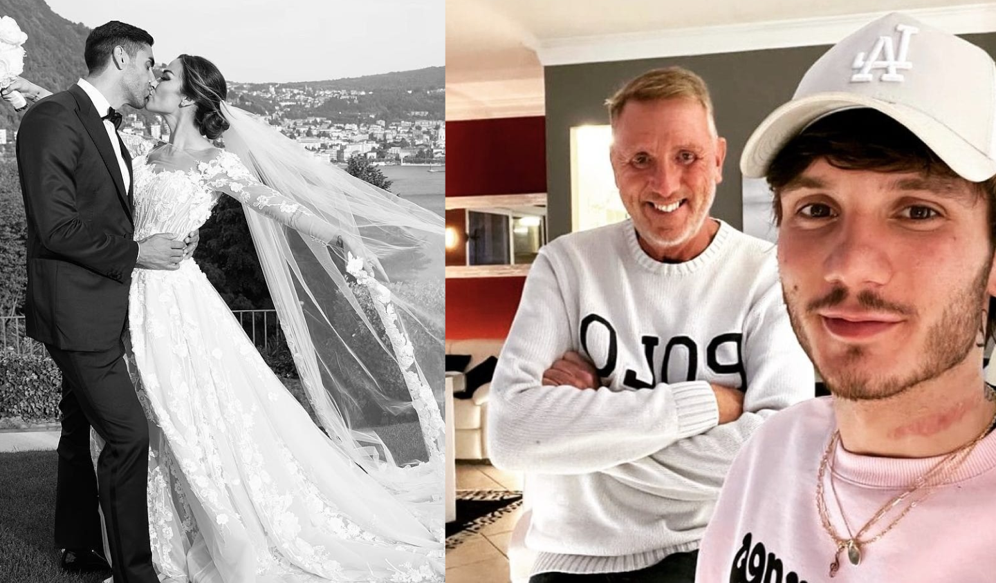 Gaffe di Franco e Manuel Bortuzzo al matrimonio di Giorgia Palmas e Filippo Magnini