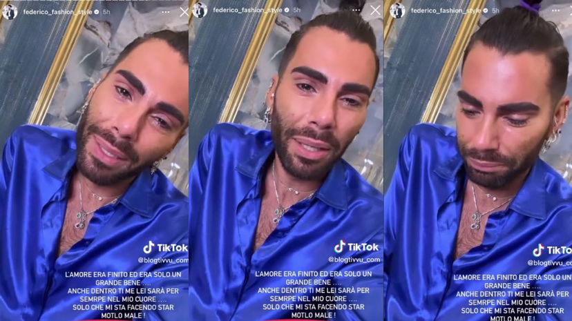 Federico Fashion Style piange sui social e lancia pesanti accuse alla sua ex compagna: retroscena sulla fine della loro storia preview