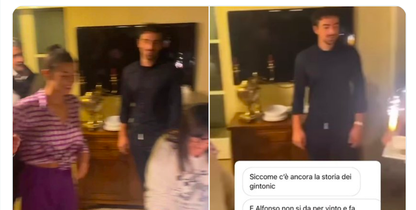 Ginevra Lamborghini con il fidanzato al compleanno del manager – VIDEO preview