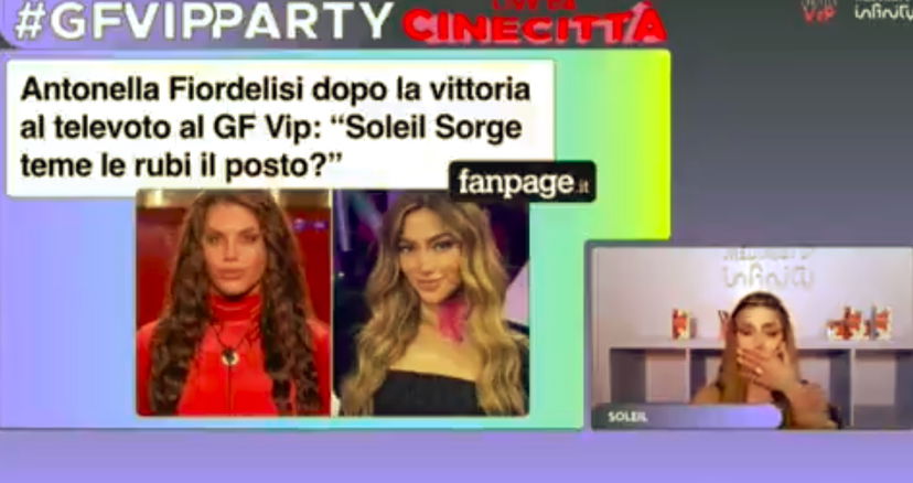Soleil Sorge “on fire” sul padre di Antonella Fiordelisi (e non solo): la stoccata sul televoto del GF Vip – VIDEO preview