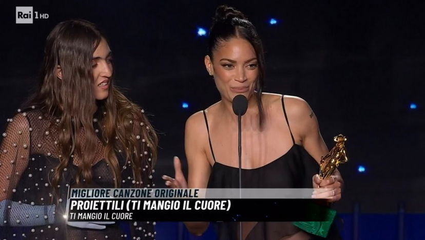 Elodie vince il suo primo David di Donatello: la reazione diventa un meme – VIDEO preview