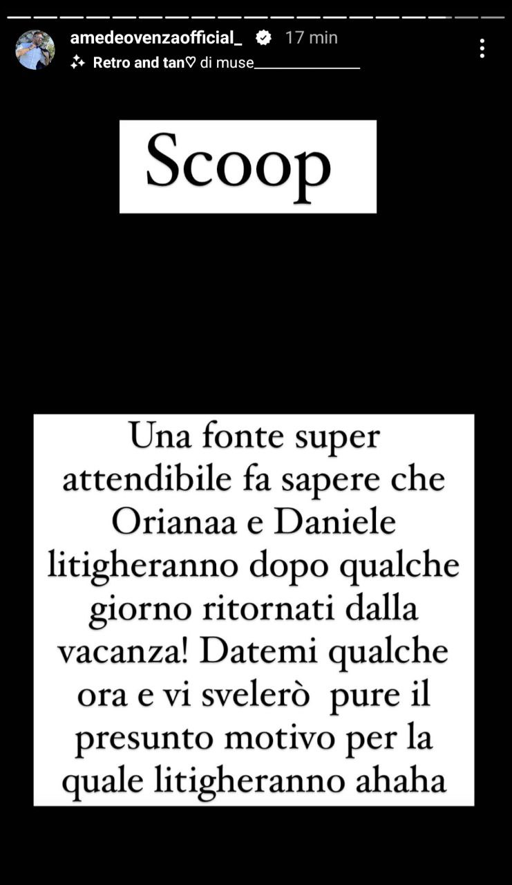 Daniele E Oriana Tutto Programmato Il Prossimo Passo Ecco Quale Sar