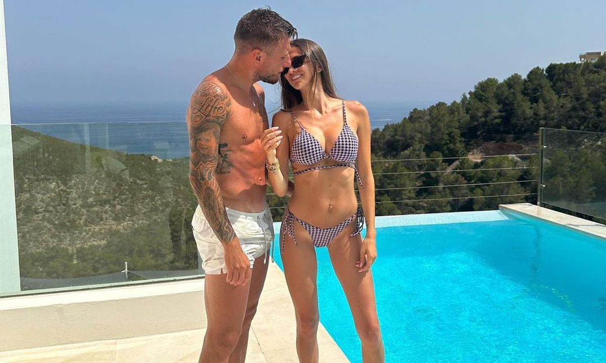 Ciro Immobile e la moglie Jessica Melena
