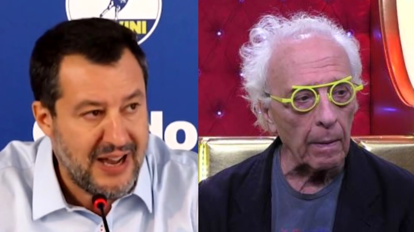 Giampiero Mughini insulta Salvini al GF: Matteo risponde sui social come un influencer qualsiasi preview