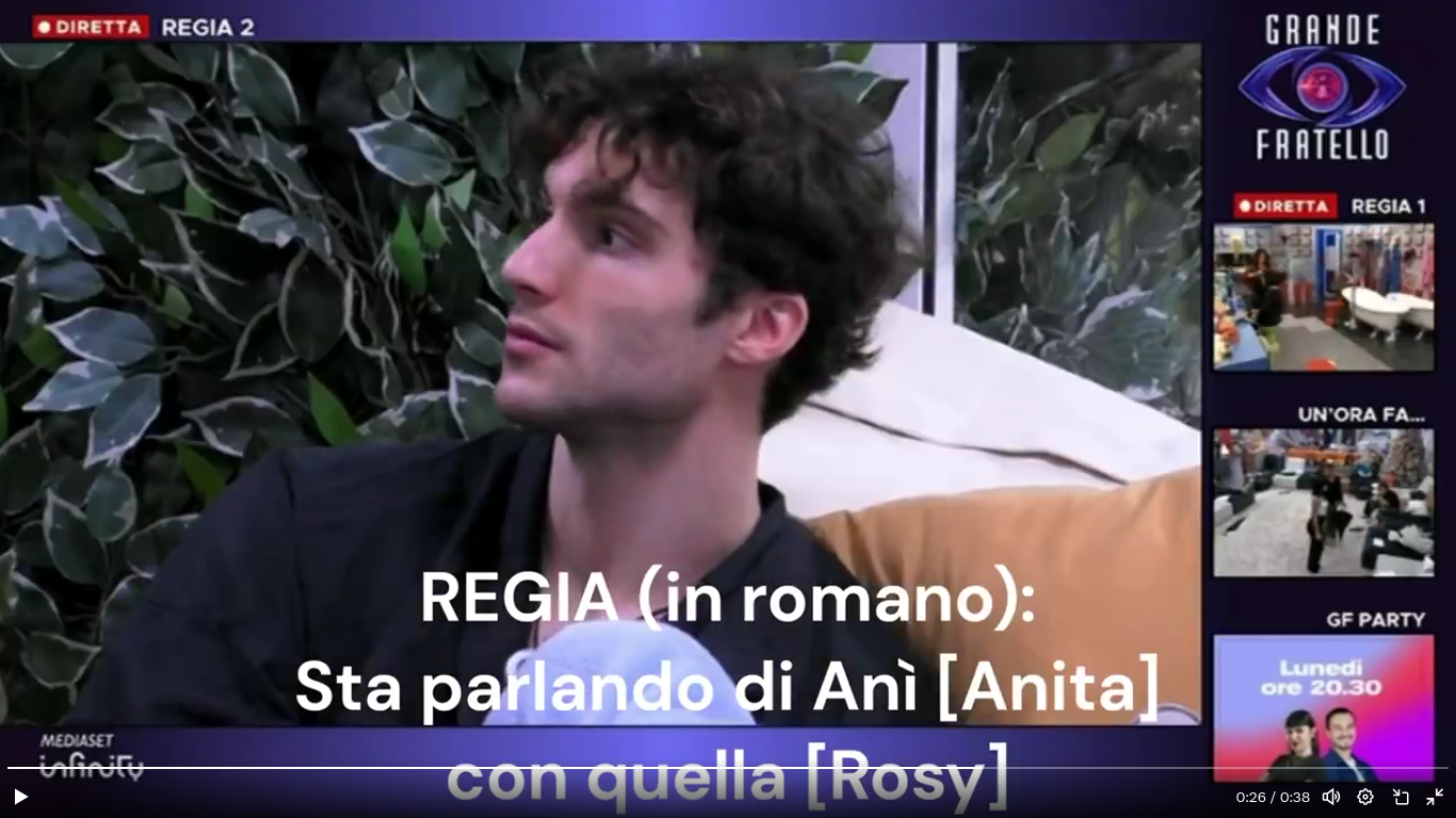 Federico e Rosy parlano di Anita, un autore del GF si indispettisce