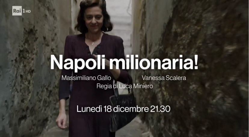 Film in Tv, stasera 18 dicembre 2023: Napoli Milionaria su Rai1 con con Massimiliano Gallo e Vanessa Scalera preview