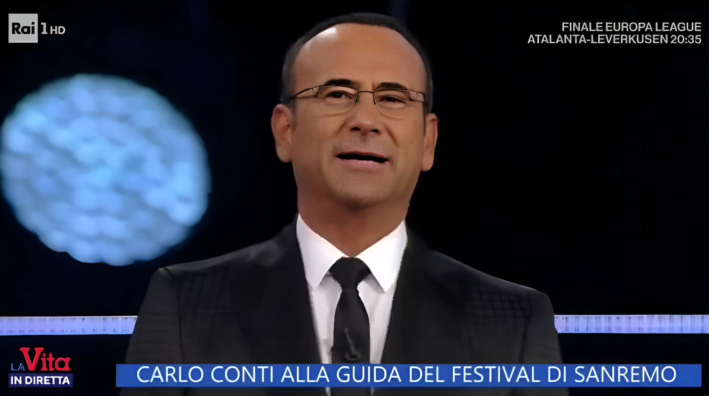 Carlo Conti a Sanremo 2025