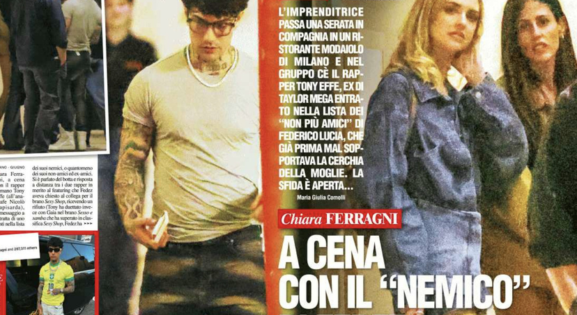 Il chiaro messaggio a Fedez da parte di Chiara Ferragni: spunta Tony Effe, la paparazzata a Milano preview