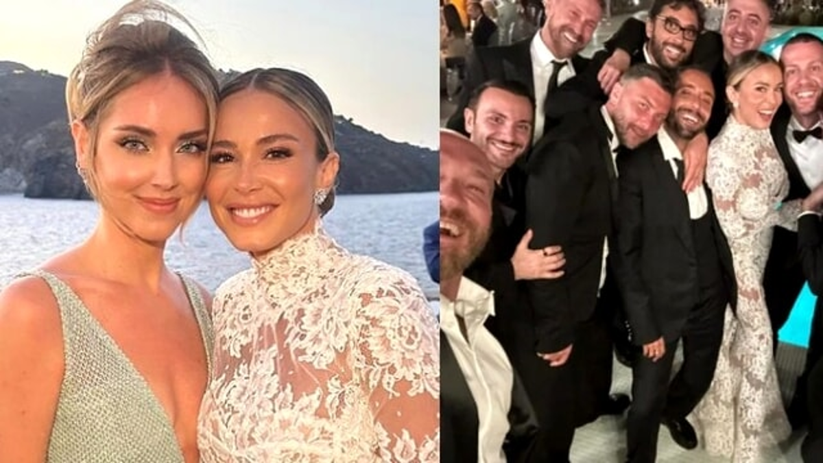 Chiara Ferragni e l'ex manager insieme al matrimonio di Diletta Leotta