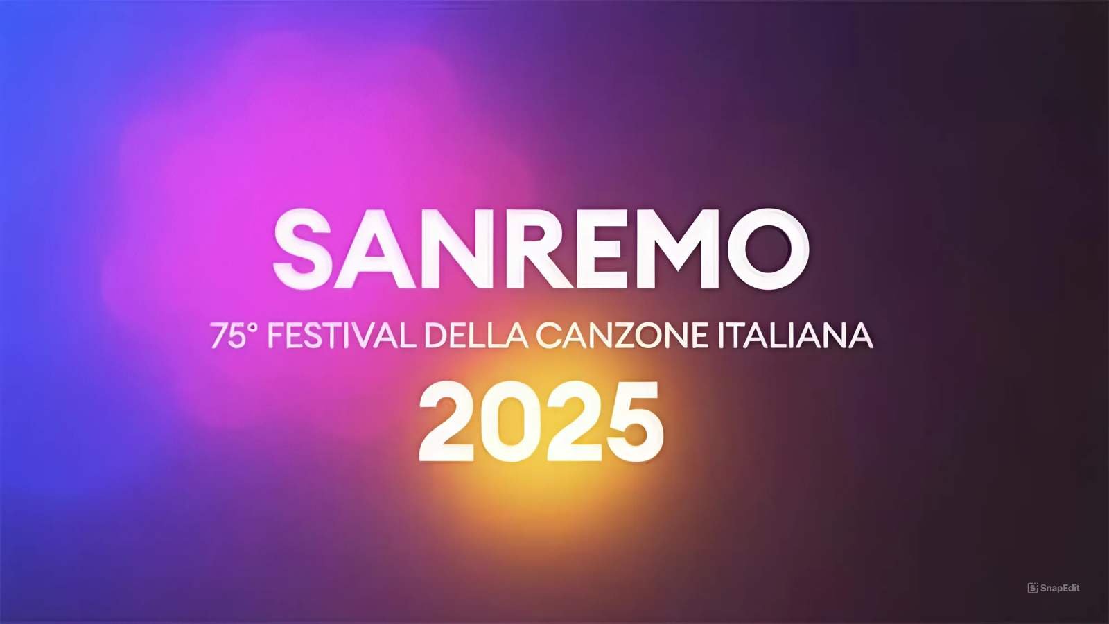 Sanremo 2025 