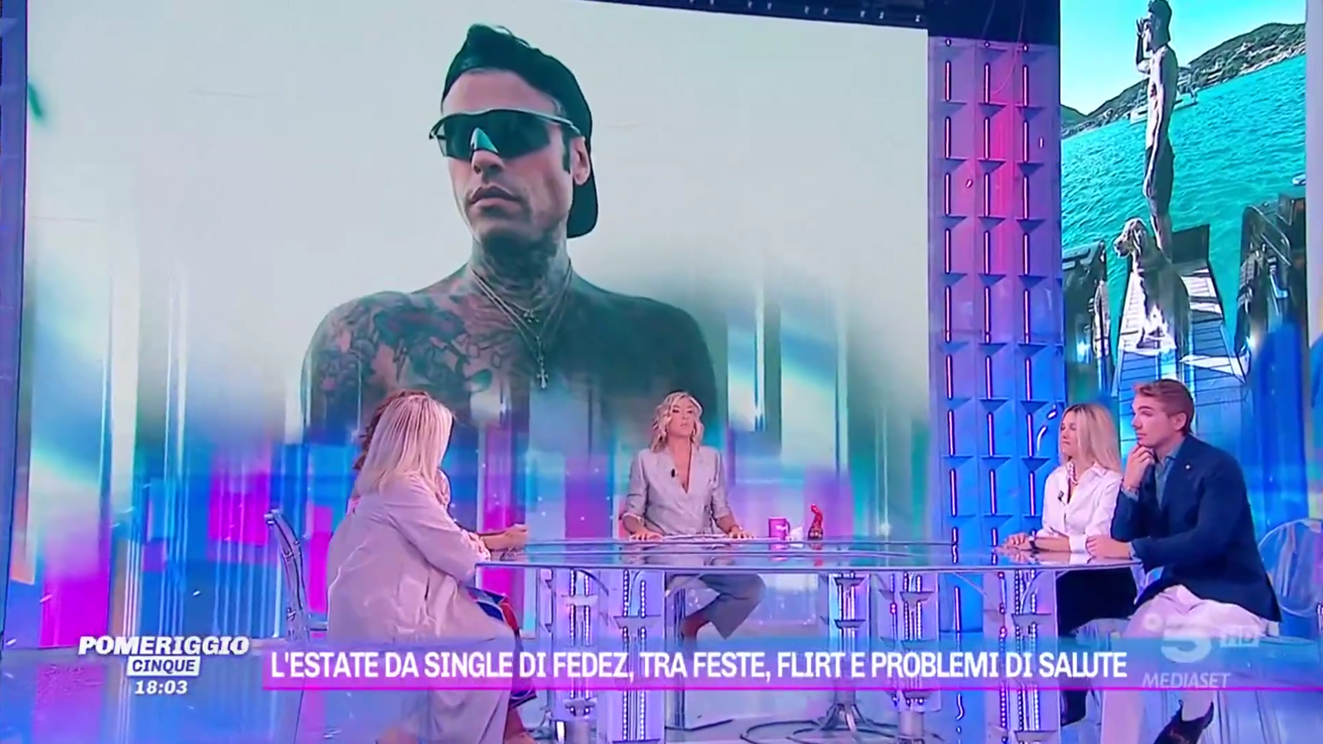 Fedez e Myrta Merlino