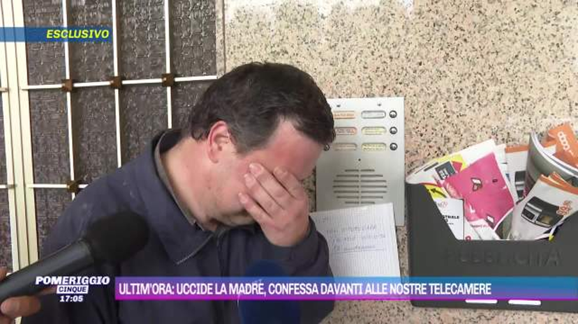 Uomo confessa in diretta a Pomeriggio 5 l’omicidio della madre – VIDEO preview