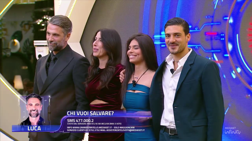 Preferito Grande Fratello 2024, Amanda, Federica, Lorenzo e Luca al televoto, il SONDAGGIO: vota! preview