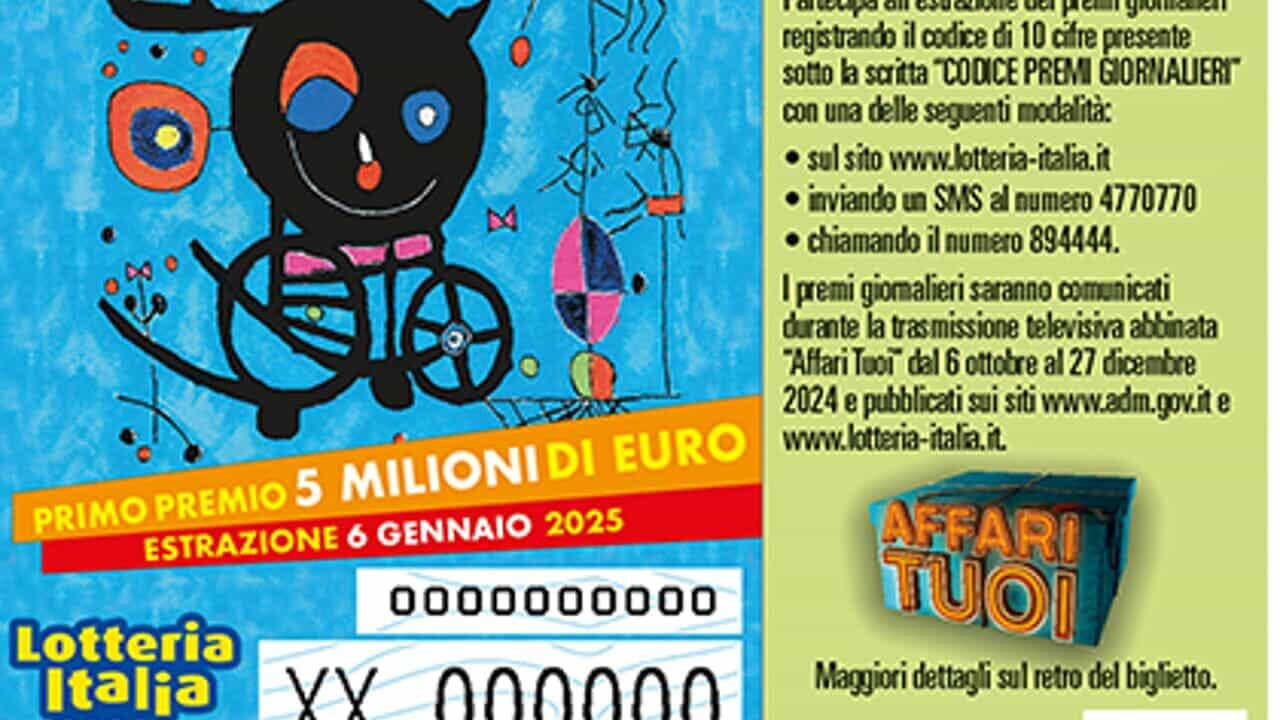 Biglietti vincenti Lotteria Italia 2024 2025 seconda categoria: tutti i premi