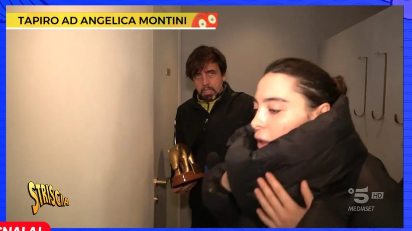 Angelica Montini fugge dal Tapiro d’Oro, insulti e tensione in diretta a Striscia, la reazione della sorella preview