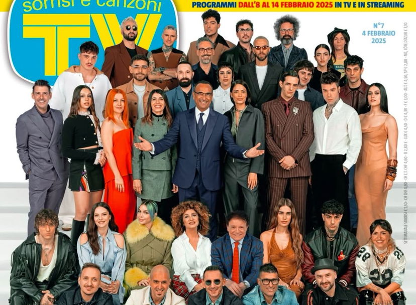 Sanremo 2025, arriva la storica cover di Sorrisi: il dettaglio su Fedez e Achille Lauro preview