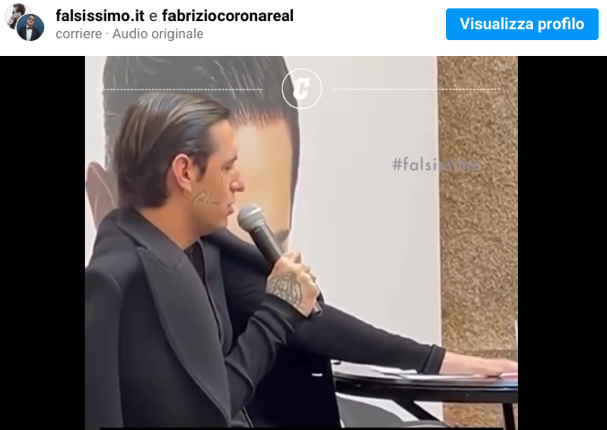 Achille Lauro, la replica di Fabrizio Corona