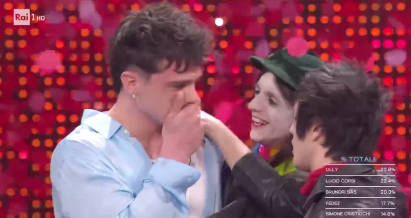Le reazioni a caldo di Olly e Lucio Corsi, vincitore e secondo classificato a Sanremo 2025 preview