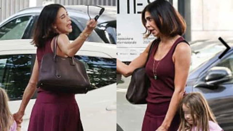 Belen Rodriguez, sfuriata in strada per Luna Marì: le immagini preview