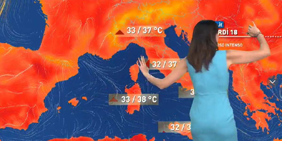 ‘Prevalenza di sole’: meteorologa canta in diretta? No, è solo un video backstage article-post