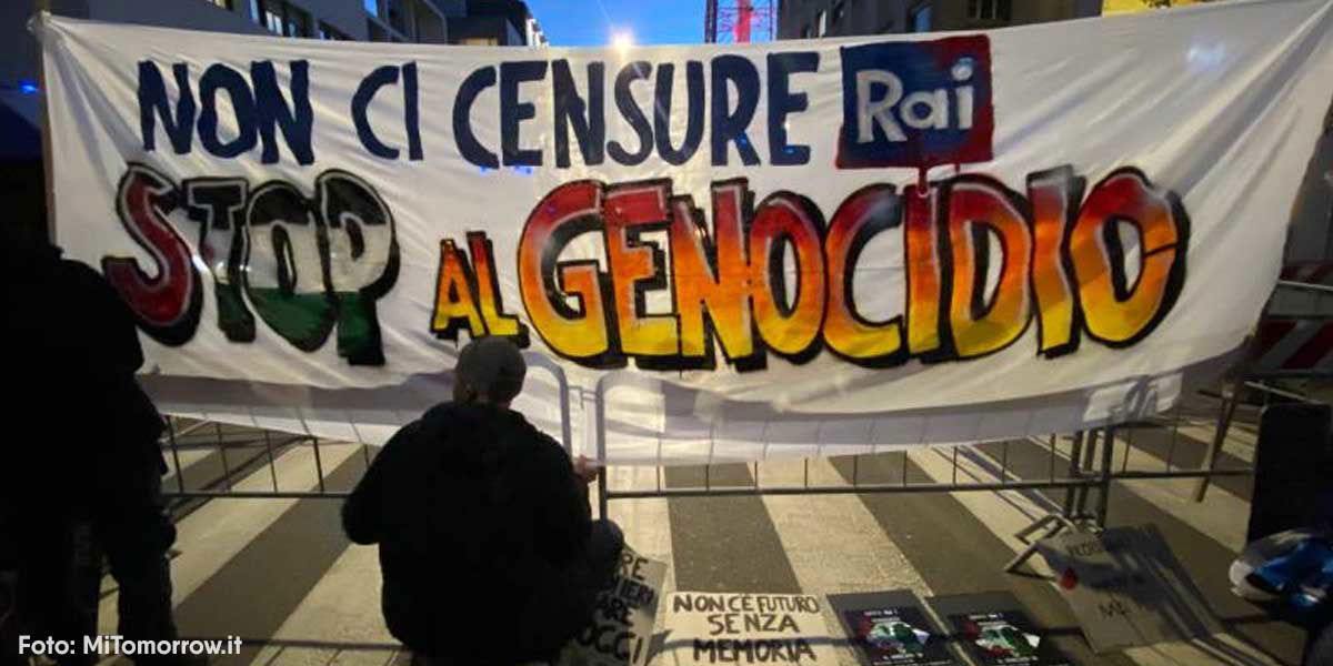 Censure RAI: Manifestazioni pro-Palestina davanti alle sedi Rai dopo il caso Ghali article-post