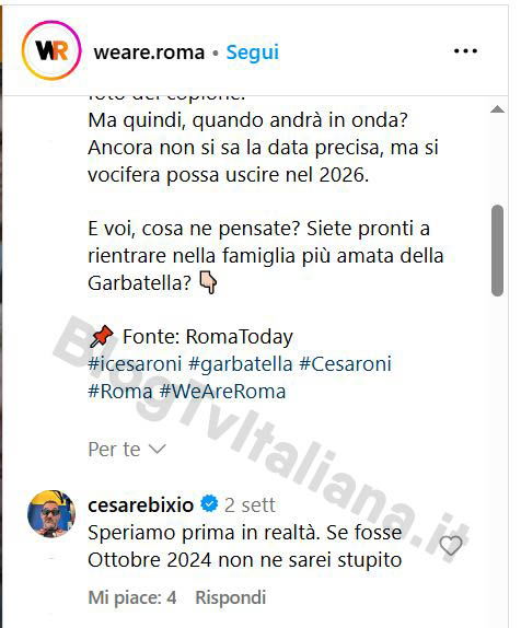 cesaroni 7 ottobre 2025