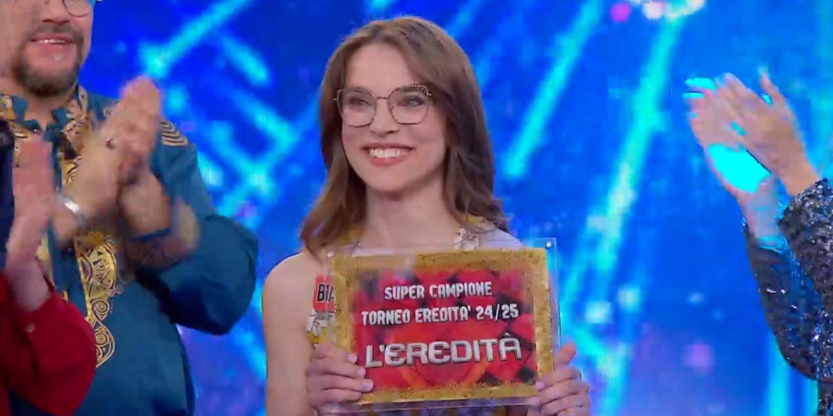 L’Eredità: Biancamaria Petrucci vince il Torneo dei Campioni 2025 article-post