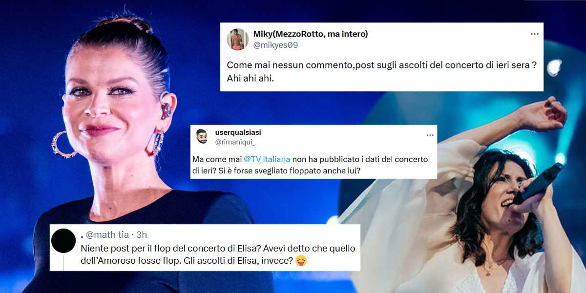 Fan di Alessandra Amoroso contro Elisa: ‘Segnalate flop Auditel del suo concerto!’ article-post