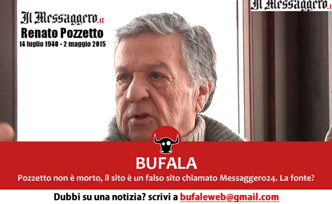 bufala e morto renato pozzetto stroncato da un infarto bufale net bufale