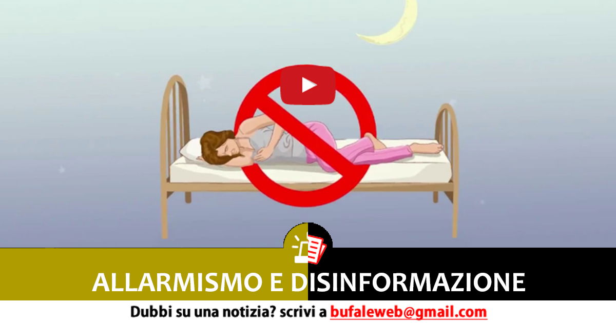 Allarmismo E Disinformazione Dormire Sul Lato Destro Fa Male