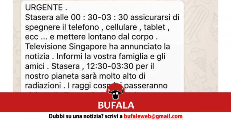 Raggi cosmici stanotte