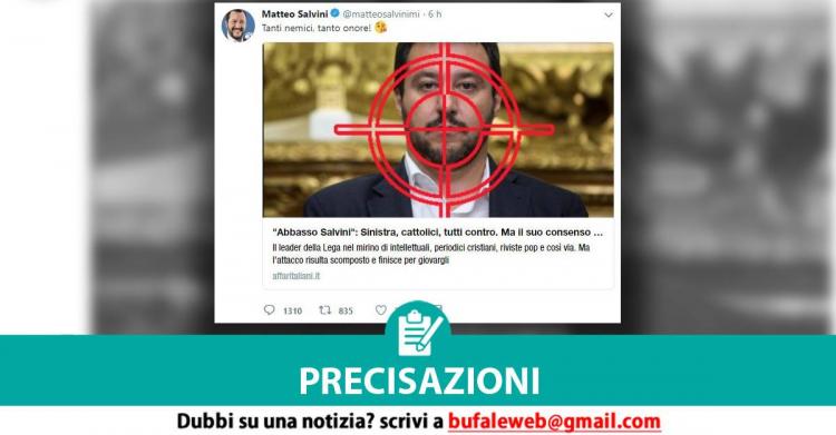 Salvini cita Mussolini
