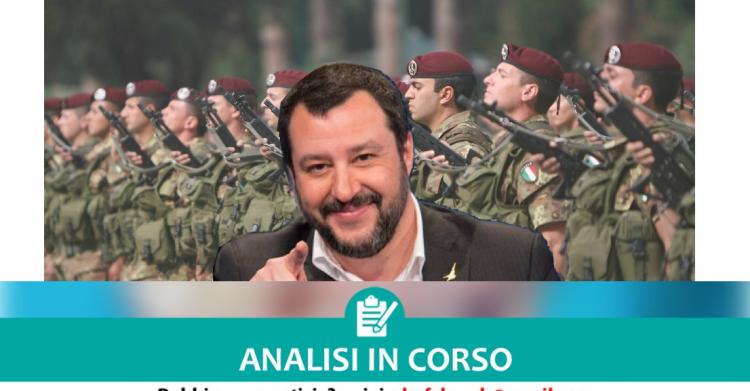 Salvini ha fatto il servizio militare