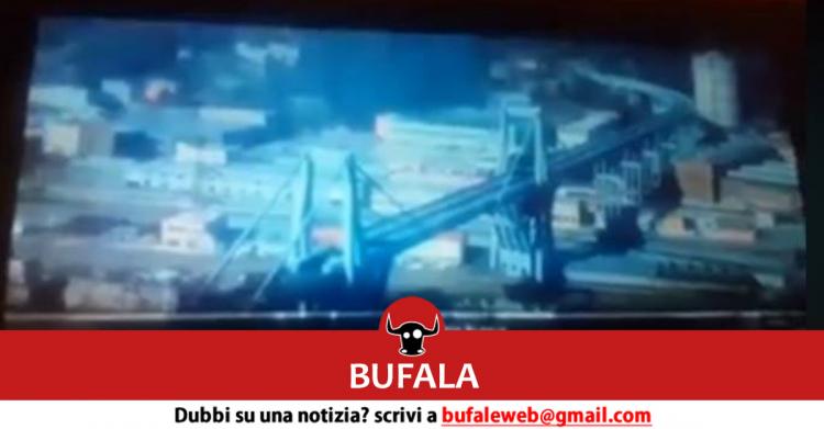 video del crollo Ponte Morandi