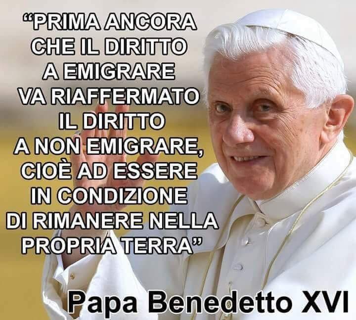 NOTIZIA VERA Benedetto XVI: "Prima ancora che il diritto a ...