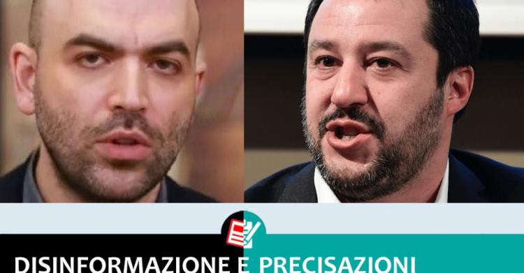 Salvini toglie la scorta a Saviano