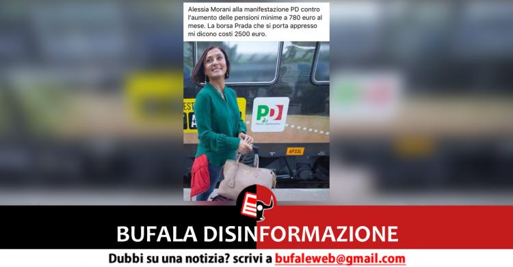 Il presunto "scandalo della borsa Prada di Alessia Morani"