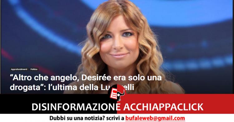 Il virgolettato su Desirèe attribuito a Selvaggia Lucarelli
