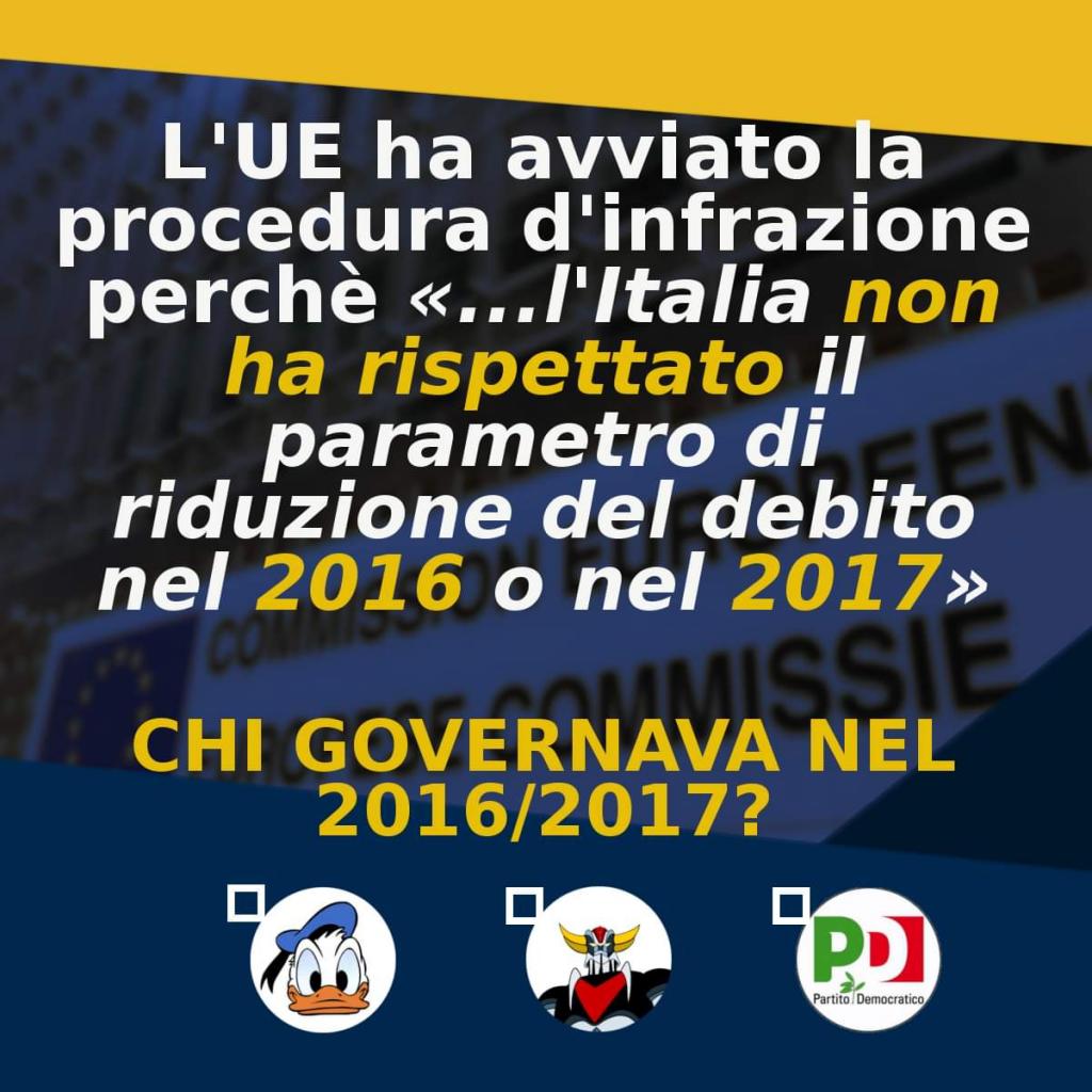 Il meme sulla procedura d'infrazione