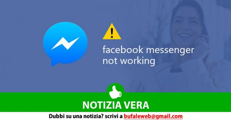 Il 29 novembre non funziona Messenger Facebook: problemi ...